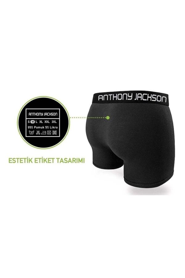 Likralı 6'lı Kutu Premium Erkek Boxer Eddy - Görsel 28