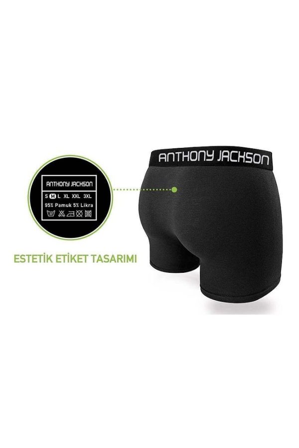 Likralı 6'lı Kutu Premium Erkek Boxer Eddy - Görsel 39
