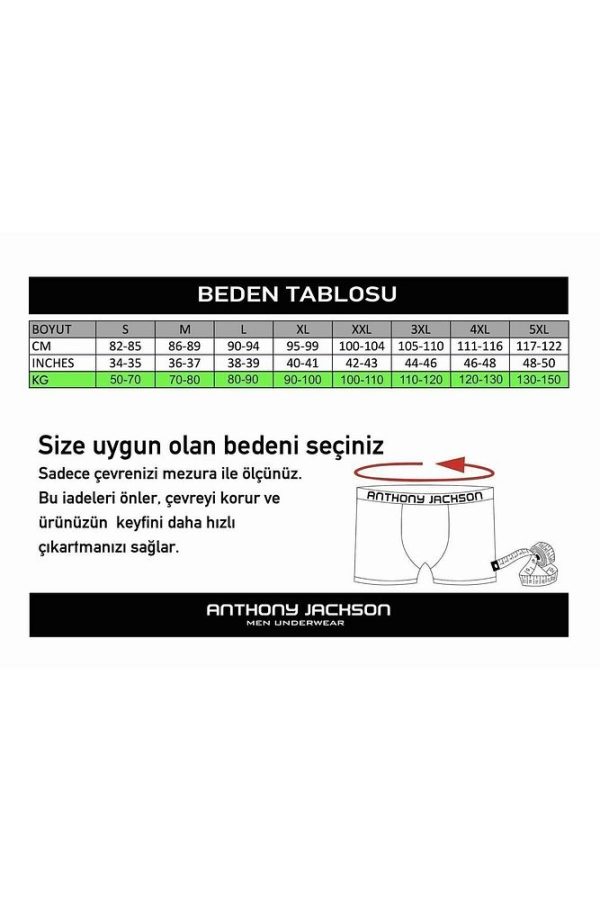 Likralı 6'lı Kutu Premium Erkek Boxer Eddy - Görsel 41