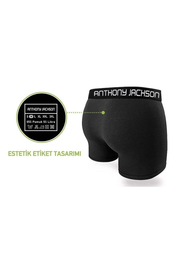 Likralı 6'lı Kutu Premium Erkek Boxer Eddy - Görsel 45
