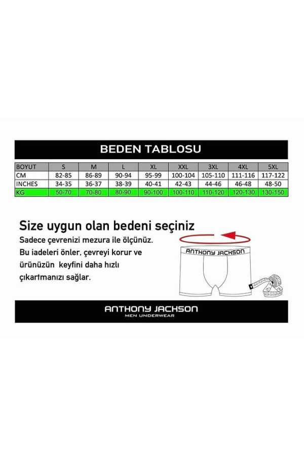 Likralı 6'lı Kutu Premium Erkek Boxer Eddy - Görsel 47