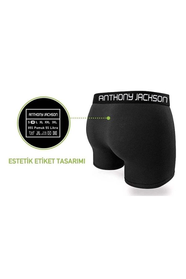 Likralı 6'lı Kutu Premium Erkek Boxer Eddy - Görsel 50