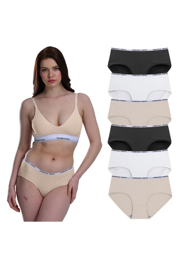 Likralı 6'lı Kutu Premium Günlük Kullanıma Uygun Bato Külot Amelıa G-008 H - Görsel 20