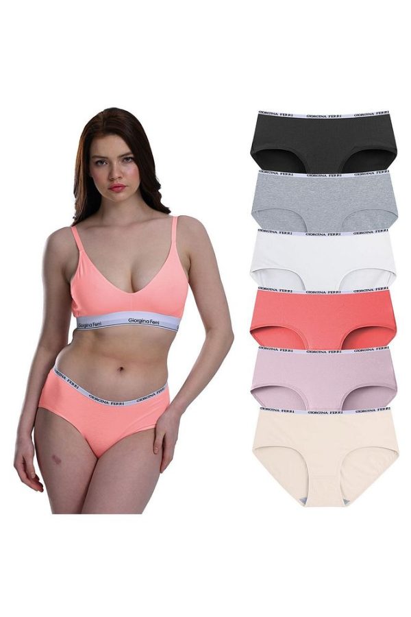 Likralı 6'lı Kutu Premium Günlük Kullanıma Uygun Bato Külot Amelıa G-008 H - Görsel 28