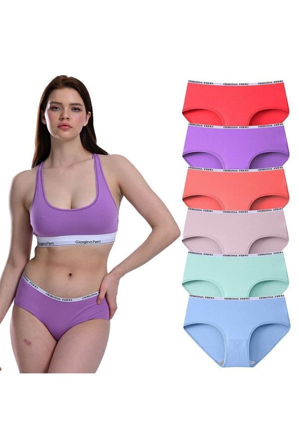 Likralı 6'lı Kutu Premium Günlük Kullanıma Uygun Bato Külot Amelıa G-008 H - Görsel 44