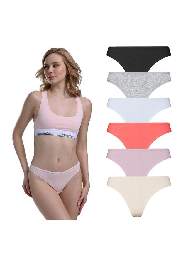 Likralı 6'lı Kutu Premium Günlük Kullanıma Uygun Tanga Külot Maya G-005 F - Görsel 20