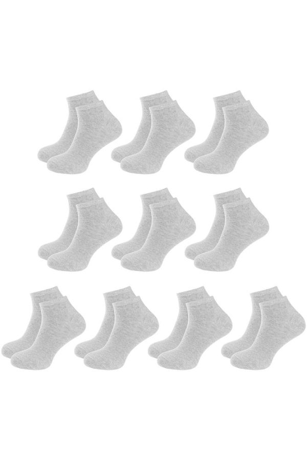 10 Çift Kutulu BAMBU Premium Bay-Bayan Patik Çorap - Bilek Boy Kısa Spor Koşu ve Yürüyüş Çorabı - Görsel 25