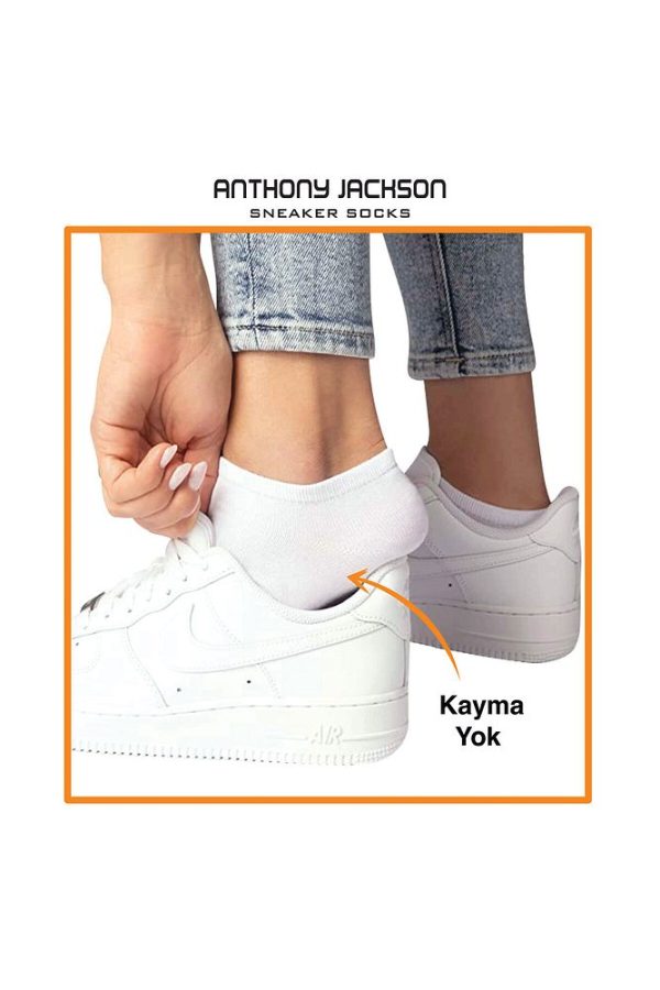 10'lu Kutu Bambu Premium Dikişsiz Bay - Bayan Sneaker Çorap - Görsel 12
