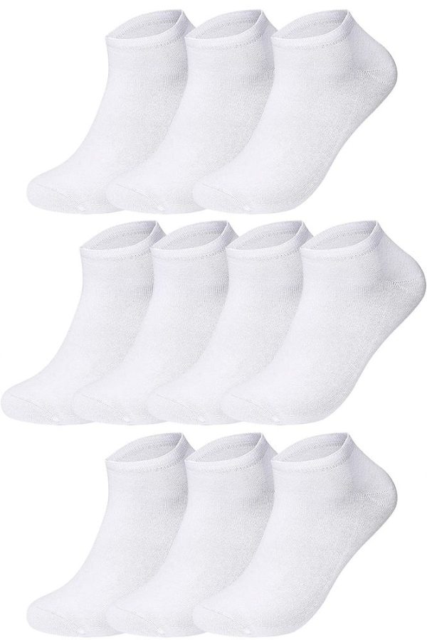 10'lu Kutu Bambu Premium Dikişsiz Bay - Bayan Sneaker Çorap - Görsel 14