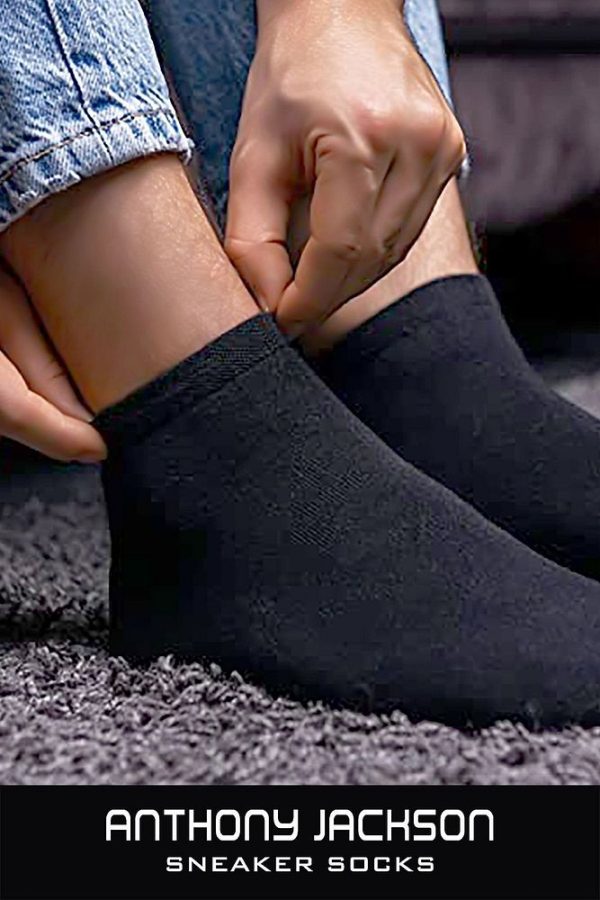 10'lu Kutu Bambu Premium Dikişsiz Bay - Bayan Sneaker Çorap - Görsel 26