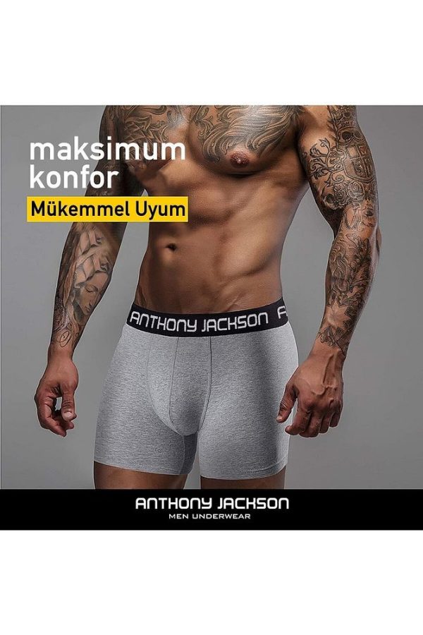 Likralı 6'lı Kutu Premium Erkek Boxer MASSIMO - Görsel 31