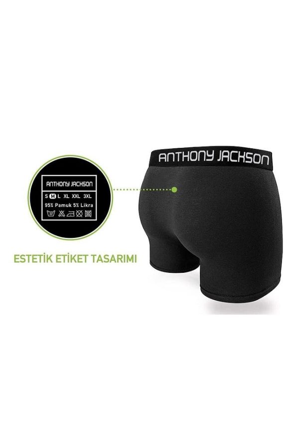 Likralı 6'lı Kutu Premium Erkek Boxer MASSIMO - Görsel 32