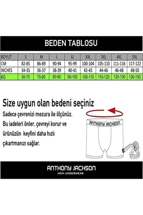 Likralı 5'li Kutu Premium Erkek Modal Boxer Victor - Görsel 18