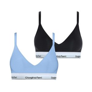 2’li Kutu Kadın Elastik Bantlı Günlük Kullanıma Uygun Vatkalı Spor Sütyen Bralet Sophie
