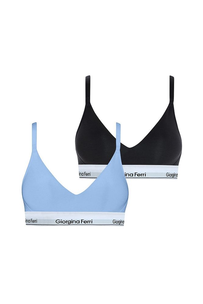 2’li Kutu Kadın Elastik Bantlı Günlük Kullanıma Uygun Vatkalı Spor Sütyen Bralet Sophie
