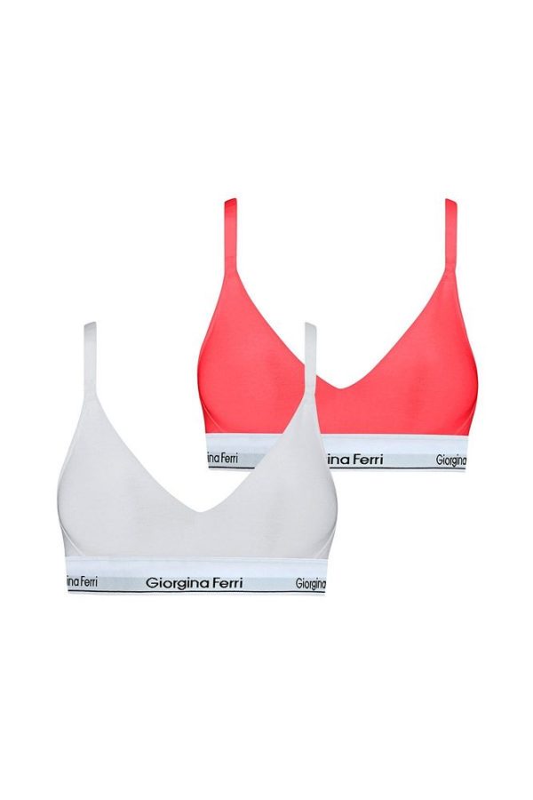 2’li Kutu Kadın Elastik Bantlı Günlük Kullanıma Uygun Vatkalı Spor Sütyen Bralet Sophie - Görsel 8