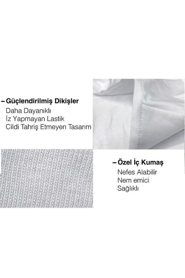 2’li Kutu Kadın Elastik Bantlı Günlük Kullanıma Uygun Vatkalı Spor Sütyen Bralet Sophie - Görsel 14