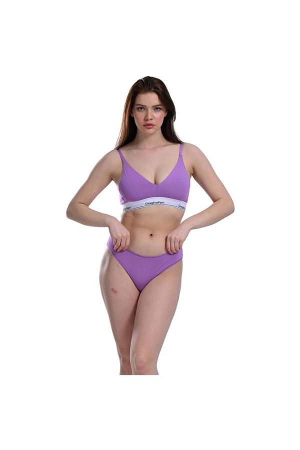 2’li Kutu Kadın Elastik Bantlı Günlük Kullanıma Uygun Vatkalı Spor Sütyen Bralet Sophie - Görsel 17
