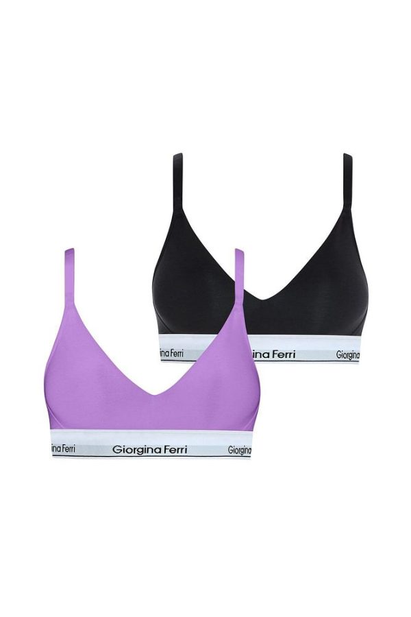 2’li Kutu Kadın Elastik Bantlı Günlük Kullanıma Uygun Vatkalı Spor Sütyen Bralet Sophie - Görsel 31