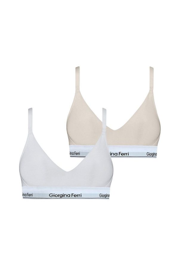 2’li Kutu Kadın Elastik Bantlı Günlük Kullanıma Uygun Vatkalı Spor Sütyen Bralet Sophie - Görsel 38