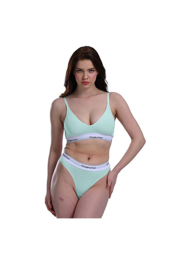 2’li Kutu Kadın Elastik Bantlı Günlük Kullanıma Uygun Vatkalı Spor Sütyen Bralet Sophie - Görsel 47