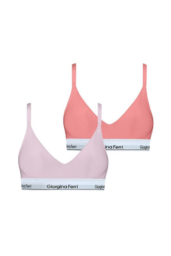 2’li Kutu Kadın Elastik Bantlı Günlük Kullanıma Uygun Vatkalı Spor Sütyen Bralet Sophie - Görsel 53