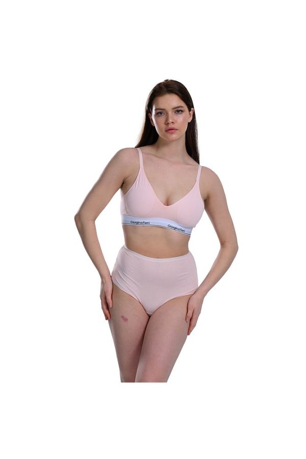 2’li Kutu Kadın Elastik Bantlı Günlük Kullanıma Uygun Vatkalı Spor Sütyen Bralet Sophie - Görsel 54