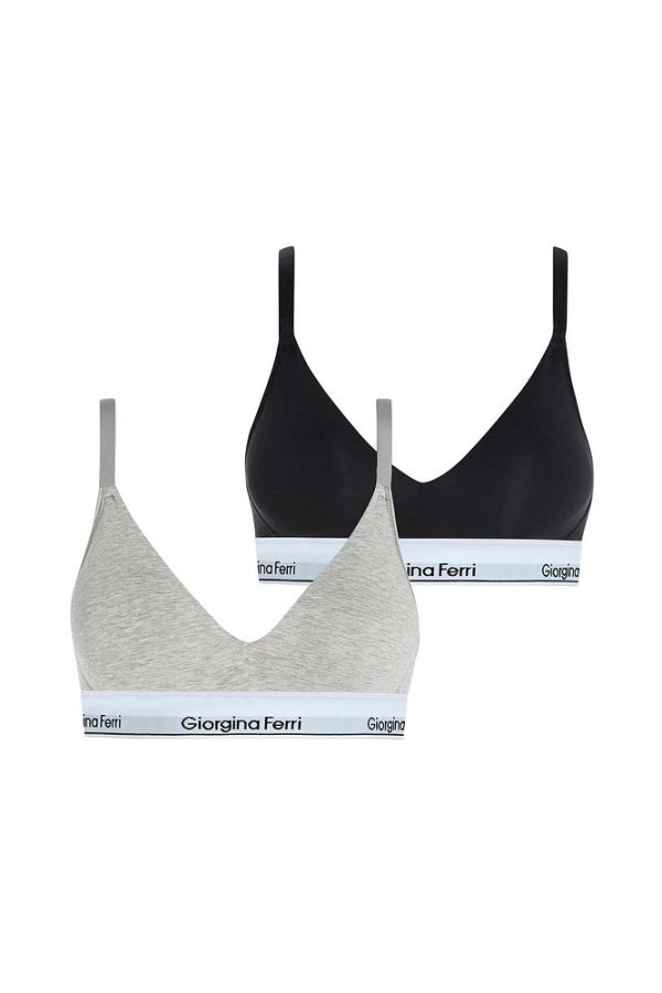 2’li Kutu Kadın Elastik Bantlı Günlük Kullanıma Uygun Vatkalı Spor Sütyen Bralet Sophie - Görsel 61