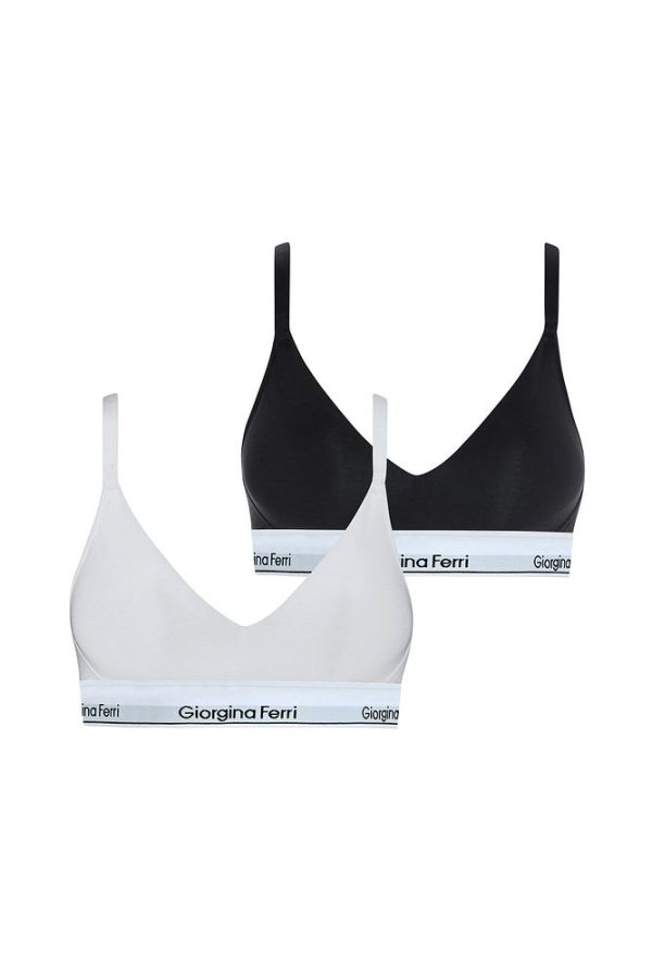 2’li Kutu Kadın Elastik Bantlı Günlük Kullanıma Uygun Vatkalı Spor Sütyen Bralet Sophie - Görsel 68
