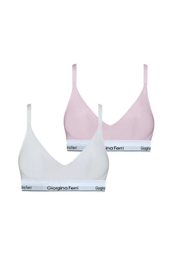 2’li Kutu Kadın Elastik Bantlı Günlük Kullanıma Uygun Vatkalı Spor Sütyen Bralet Sophie - Görsel 75
