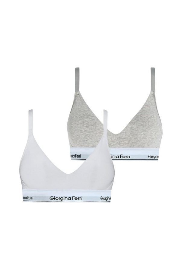2’li Kutu Kadın Elastik Bantlı Günlük Kullanıma Uygun Vatkalı Spor Sütyen Bralet Sophie - Görsel 82