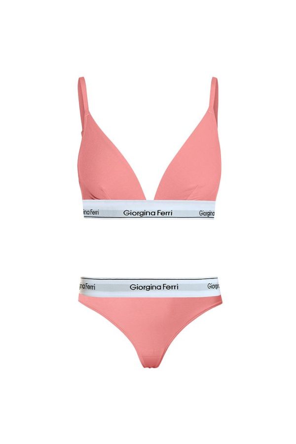 2’li Set Kadın Günlük Kullanıma Uygun Üçgen Bralet + Tanga Külot Barbara - Görsel 2