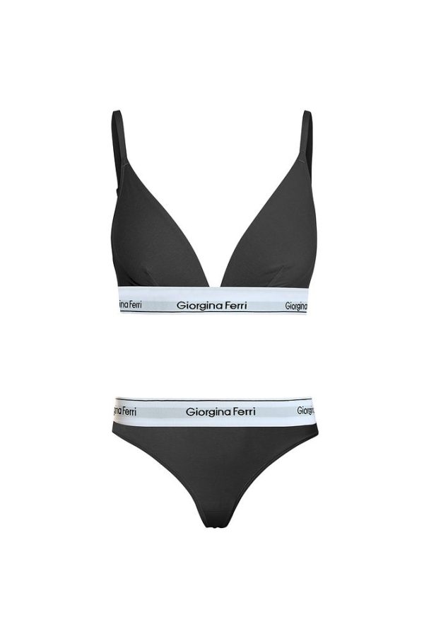 2’li Set Kadın Günlük Kullanıma Uygun Üçgen Bralet + Tanga Külot Barbara - Görsel 4