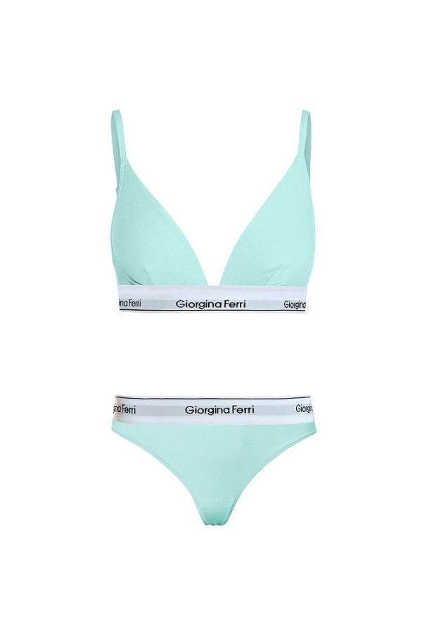2’li Set Kadın Günlük Kullanıma Uygun Üçgen Bralet + Tanga Külot Barbara - Görsel 5