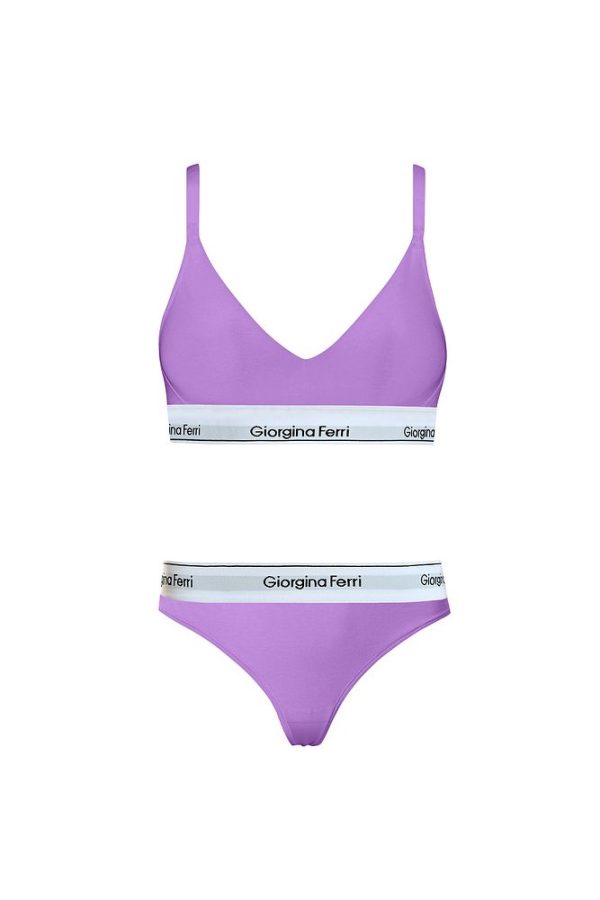 2’li Set Kadın Günlük Kullanıma Uygun Spor Sütyen+ Tanga Külot Kelly - Görsel 2