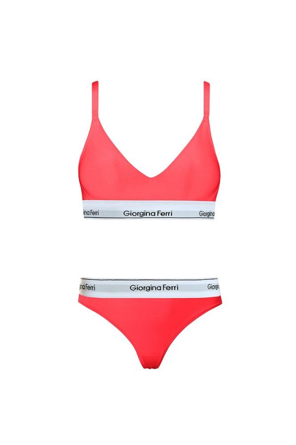 2’li Set Kadın Günlük Kullanıma Uygun Spor Sütyen+ Tanga Külot Kelly - Görsel 3