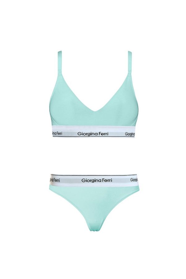 2’li Set Kadın Günlük Kullanıma Uygun Spor Sütyen+ Tanga Külot Kelly - Görsel 8