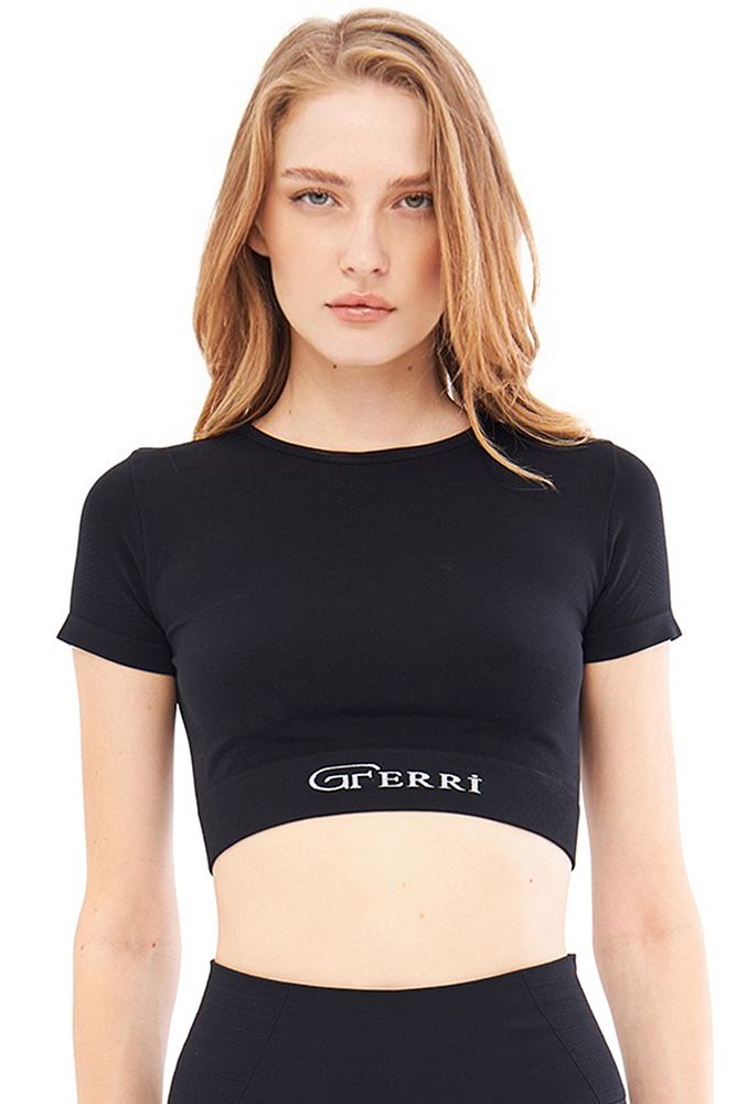 Yumuşak Dokulu, Esnek Yoga, Koşu, Spor ve Günlük Crop Top Mila