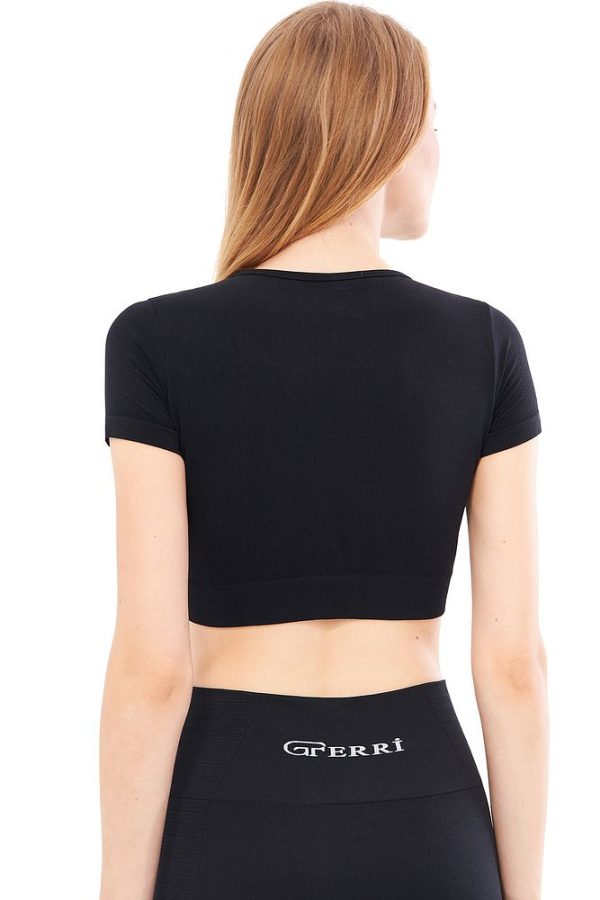 Yumuşak Dokulu, Esnek Yoga, Koşu, Spor ve Günlük Crop Top Mila - Görsel 2
