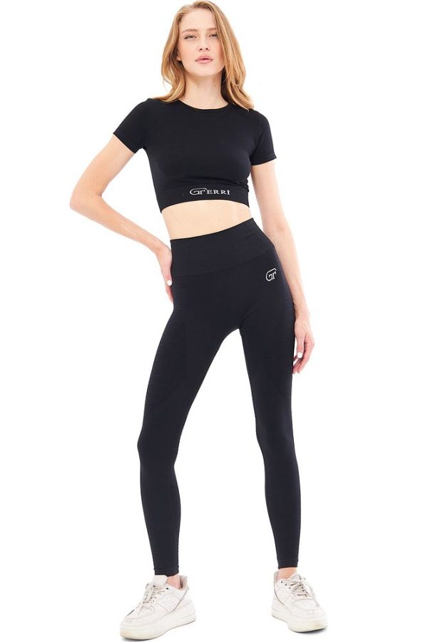 Yumuşak Dokulu, Esnek Yoga, Koşu, Spor ve Günlük Crop Top Mila - Görsel 5