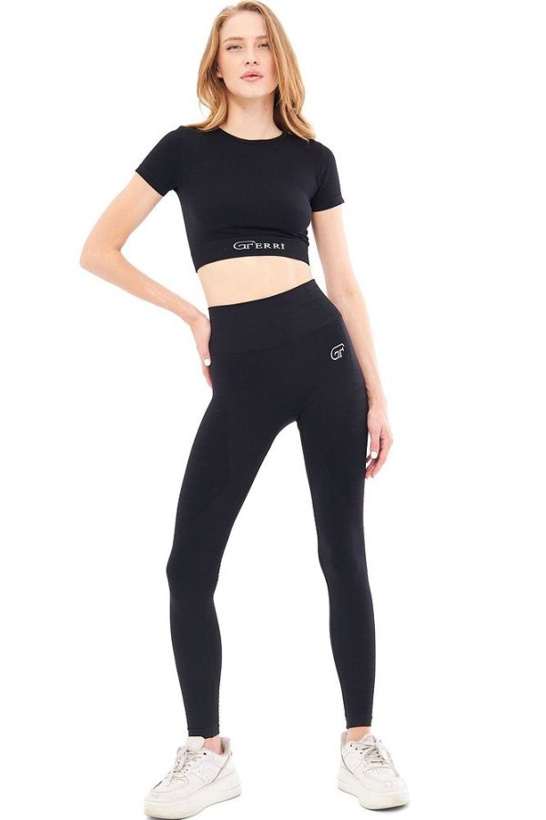 Yüksek Bel Esnek Ve Toparlayıcı Yoga Koşu Spor ve Günlük Tayt Stella - Görsel 12