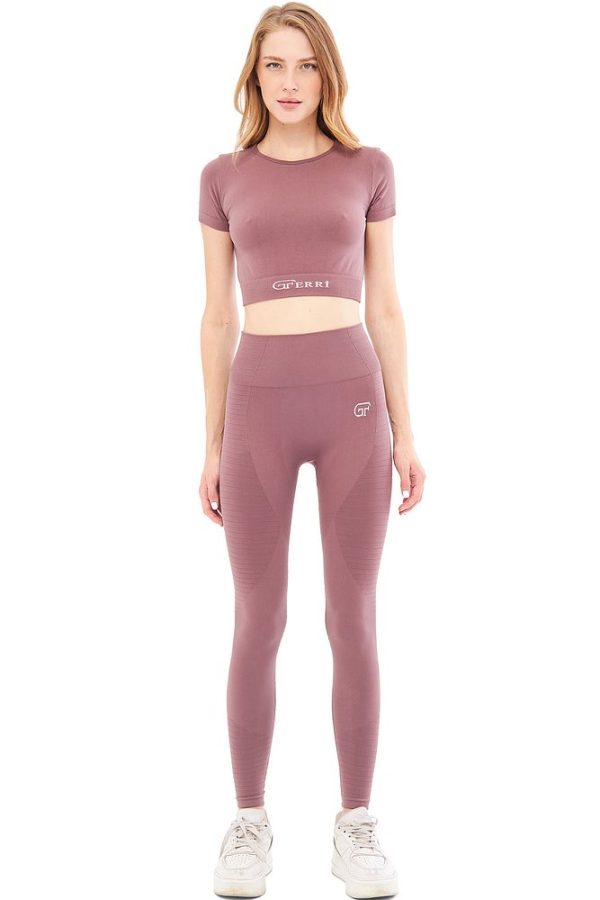 Yumuşak Dokulu, Esnek Yoga, Koşu, Spor ve Günlük Crop Top Mila - Görsel 9