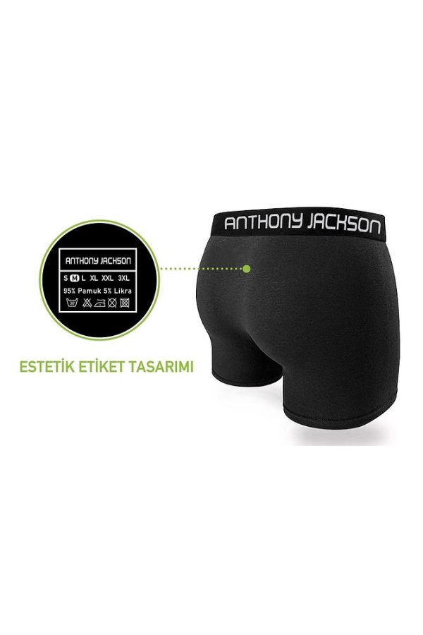 Likralı 6'lı Kutu Premium Erkek Boxer MASSIMO - Görsel 26