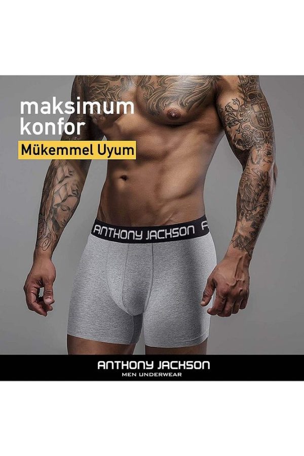 Likralı 6'lı Kutu Premium Erkek Boxer Eddy - Görsel 21