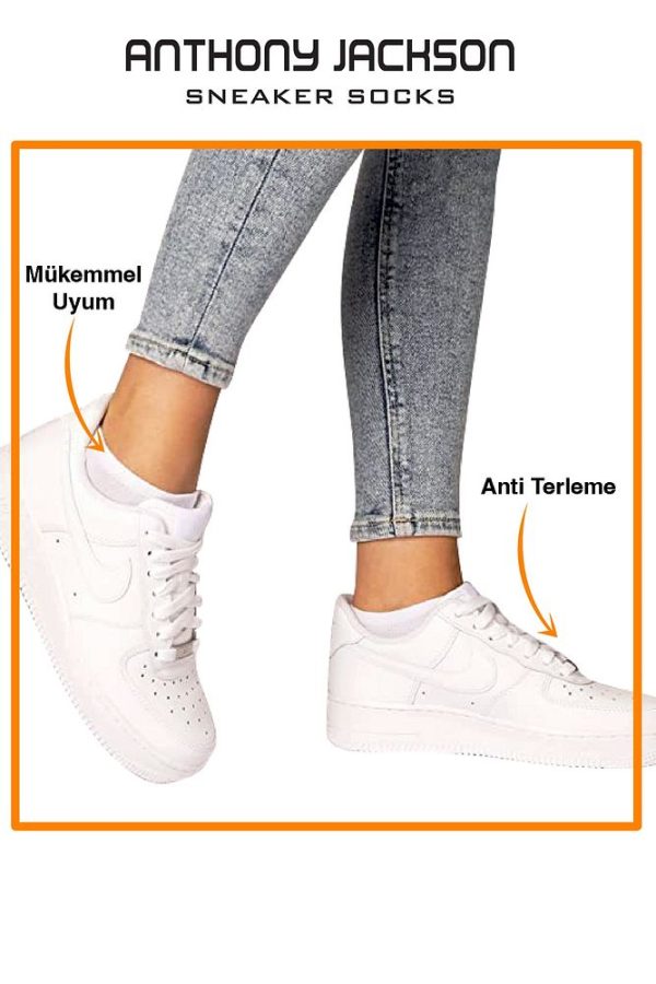 10'lu Kutu Bambu Premium Dikişsiz Bay - Bayan Sneaker Çorap - Görsel 19