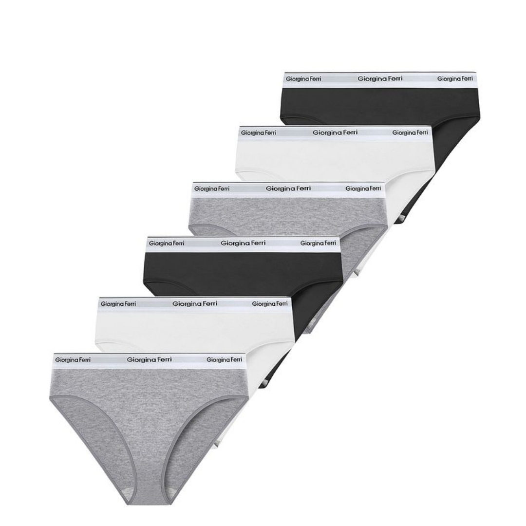 Likralı 6'lı Kutu Premium Günlük Kullanıma Uygun Yazılı  Slip Külot Diana