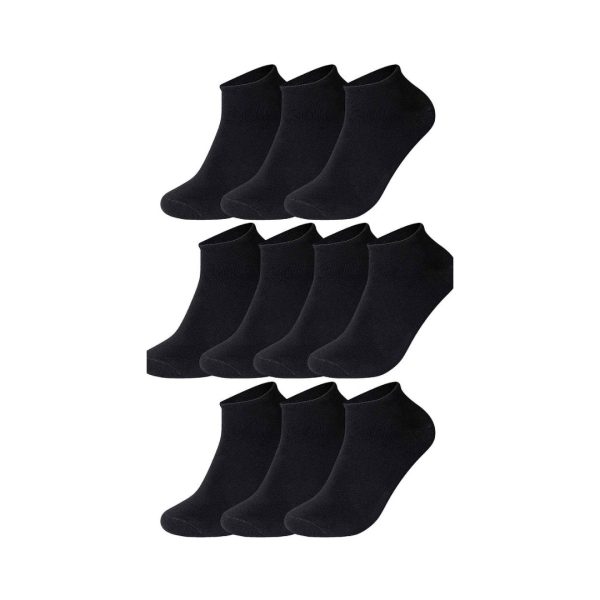 10'lu Kutu Bambu Premium Dikişsiz Bay - Bayan Sneaker Çorap