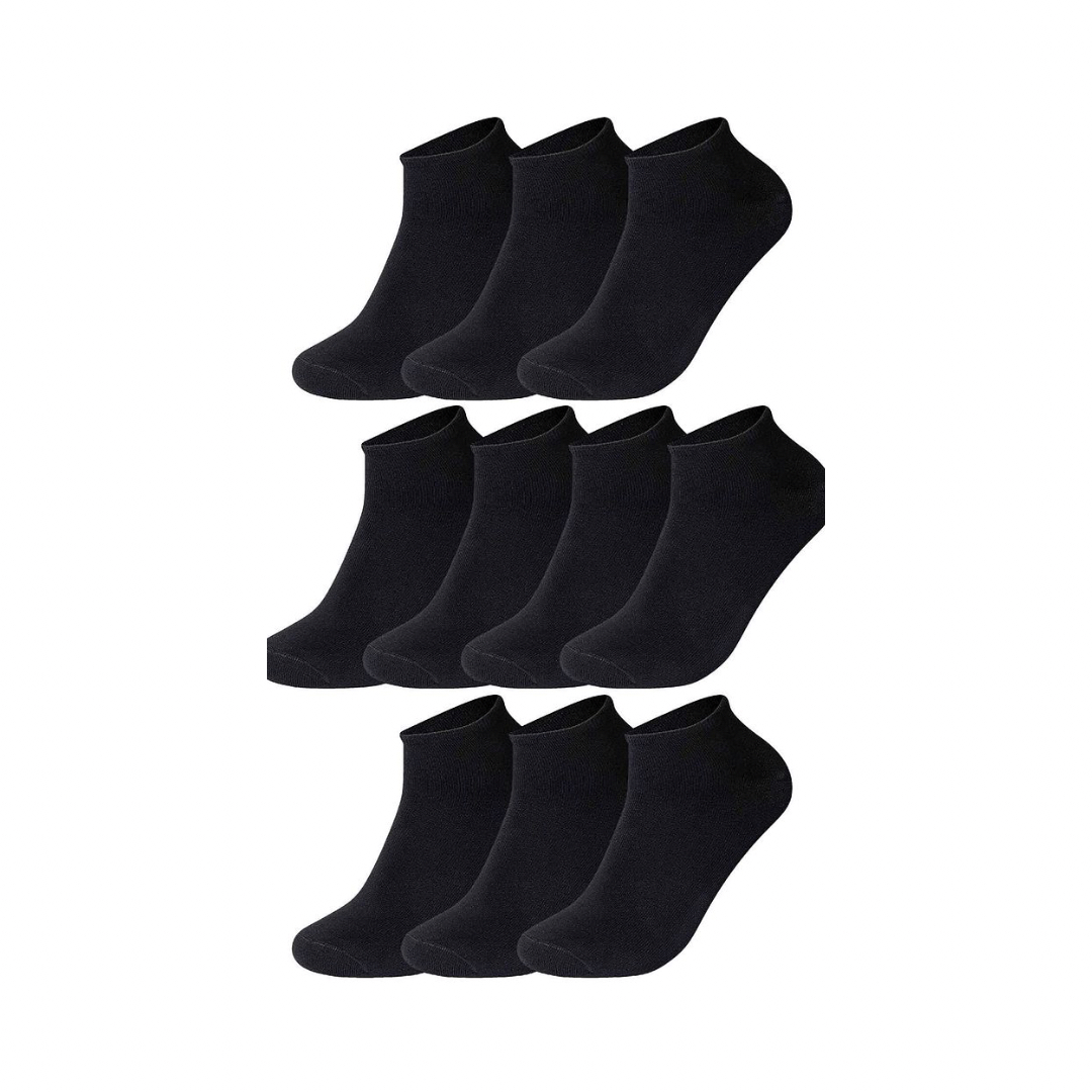 10'lu Kutu Bambu Premium Dikişsiz Bay - Bayan Sneaker Çorap