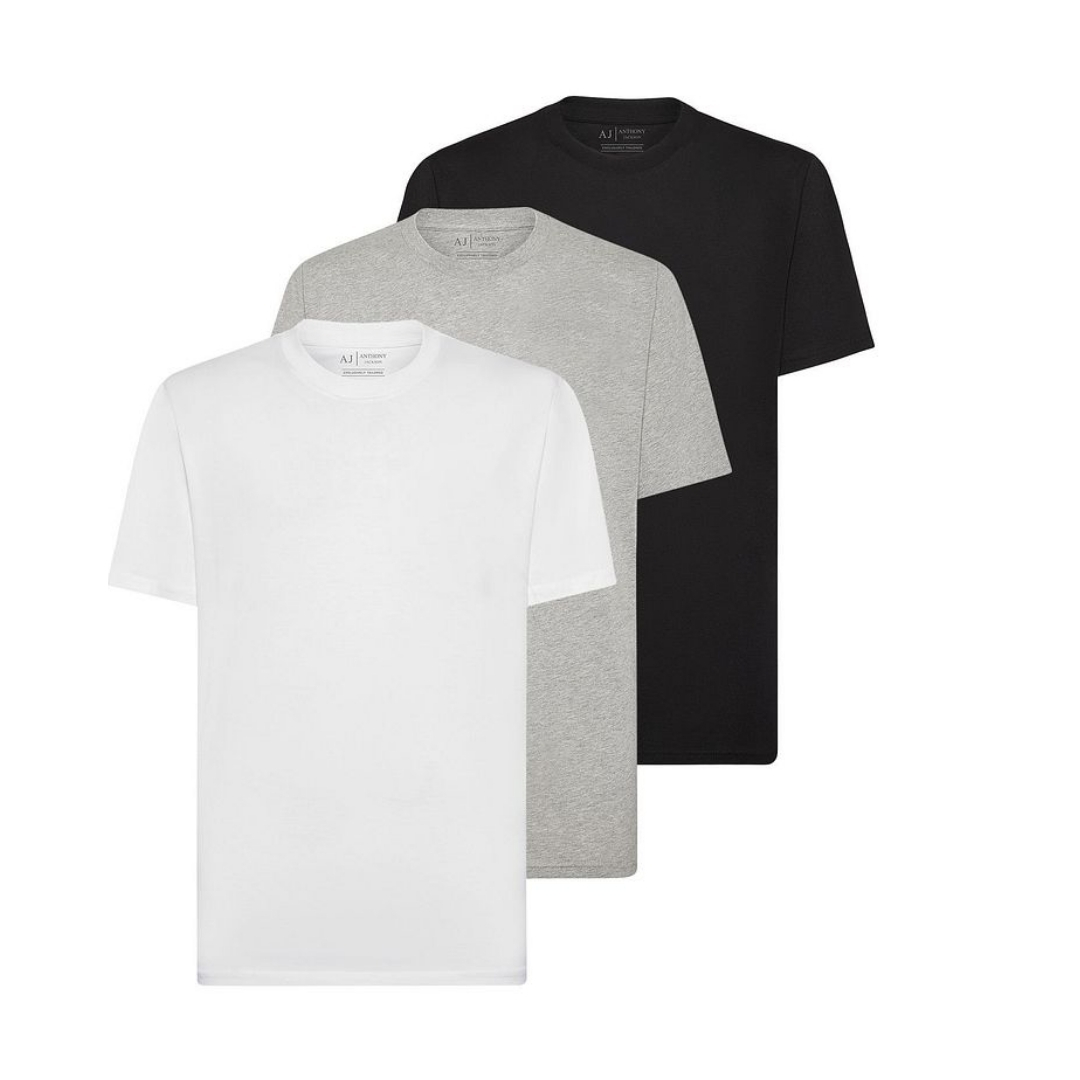 3'lü Kutu Premium Erkek T-Shirt Starlight