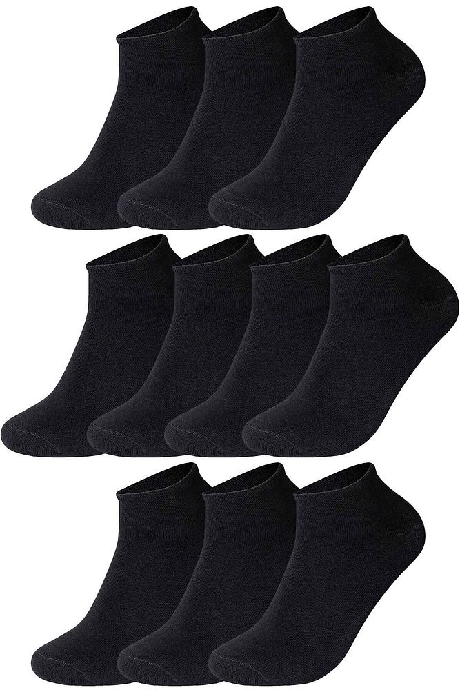 10'lu Kutu Bambu Premium Dikişsiz Bay - Bayan Sneaker Çorap